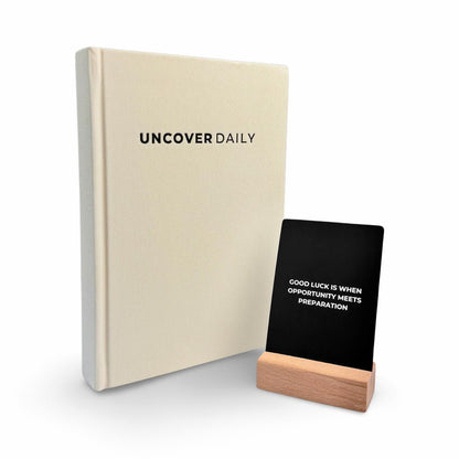 Goal-Focused Journal & Inspirational Quote Cards Bundle - Uncover Daily